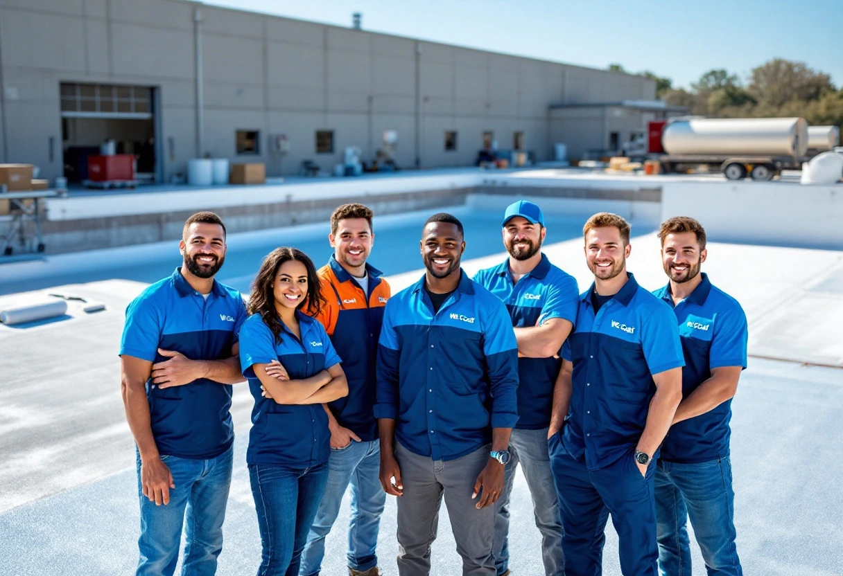 The WeCoat team of roofing professionals