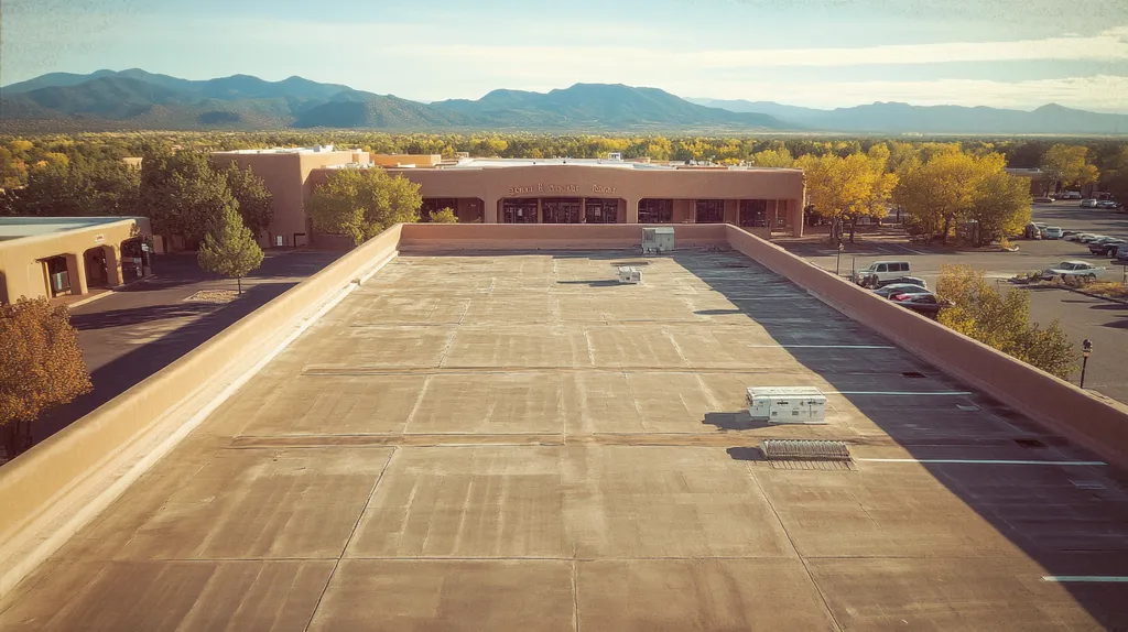 commercial-roof-bank-Santa-Fe-Polaroid-68eef129-2f10-49b0-a27d-6a09391da35c-We-Coat_result.webp A commercial roof on a bank in a location similar to Santa Fe with a Polaroid aesthetic (AI image)