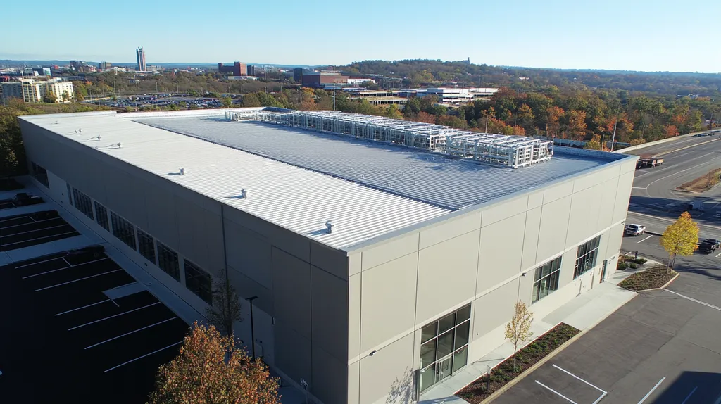 commercial-roof-data-center-Nashville-urban-context-e306cdd2-fc74-4ce4-b09c-9a8f7e7bceaa-We-Coat_result.webp A commercial roof on a data center in a location similar to Nashville with an urban context aesthetic (AI image)
